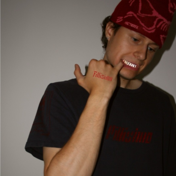 Fillisimo ss24 legacy black red t-shirt with paint splatter - Picture 1 of 2